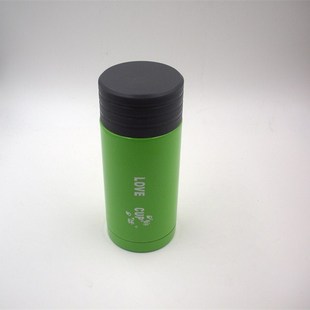 商务笔直杯身真空保温杯