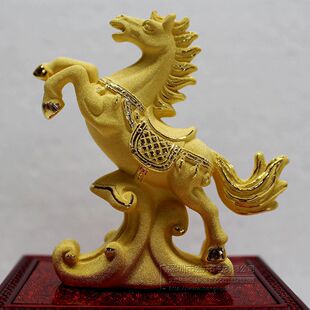 创意礼品 马年创意礼品 中高端创意礼品 绒沙金马上如意创意礼品