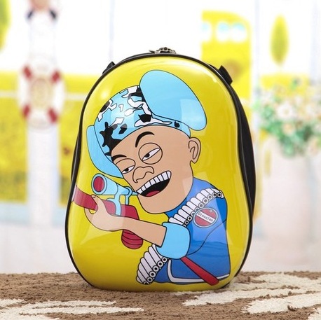 英国cuties儿童蛋壳书包双肩背包卡通幼儿园光头强书包全款直销