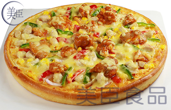 7寸奥尔良鸡肉比萨 披萨批发 冷冻食品