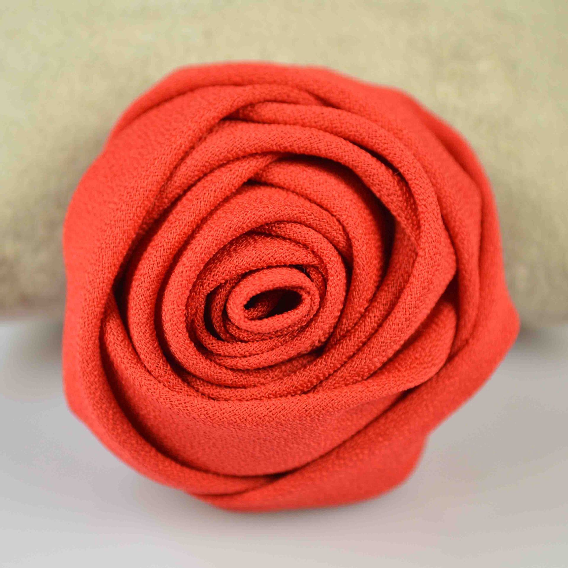 真丝质感 经典玫瑰花朵 韩版绸缎布艺手工花朵胸花胸针