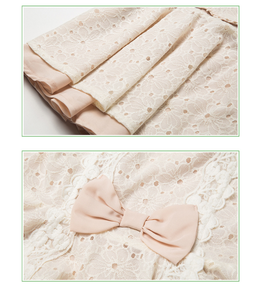 2014秋冬热卖甜美娃娃领堆堆袖长袖高腰修身双层下摆蕾丝衫9268