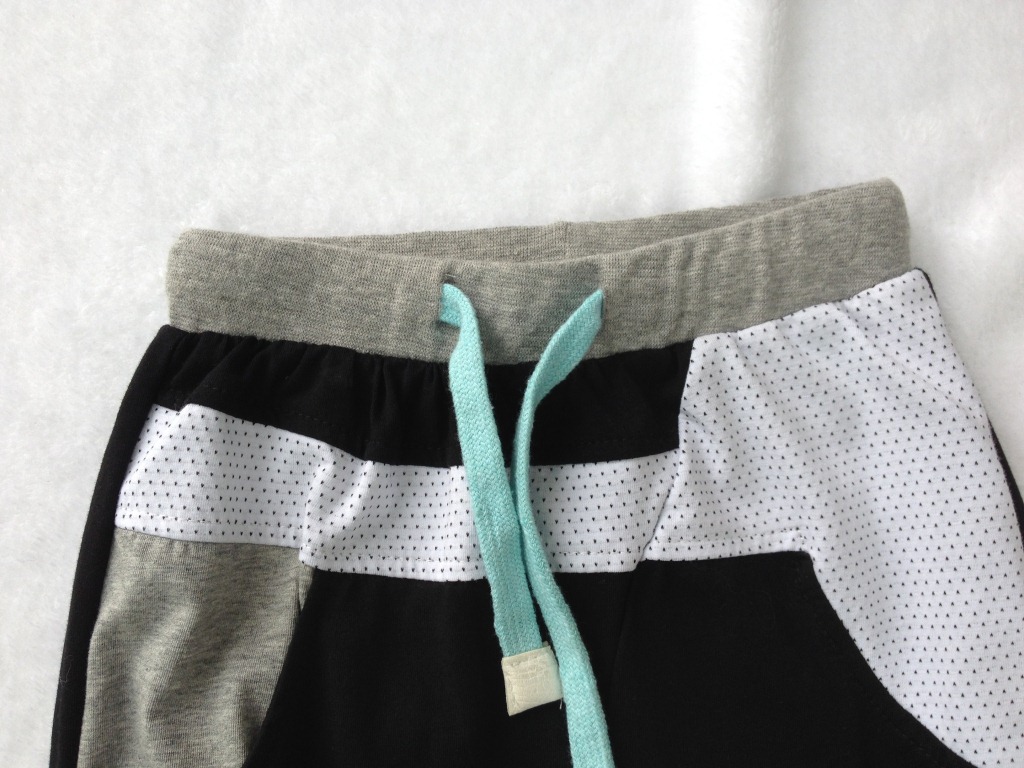 批发唛兜儿品牌春夏装628拼色韩版童裤 中小童针织童裤 儿童男裤