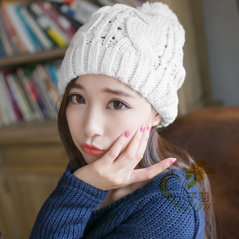 韩版韩国秋冬季帽子女士针织帽毛线帽女帽保暖新款批发户外潮