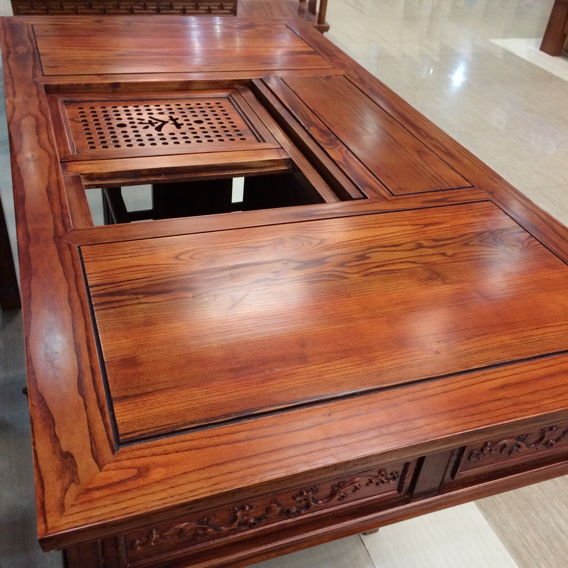 母婴,玩具 家具 桌类 2014新款高端仿古茶台茶几 中式茶几 梓木仿古茶