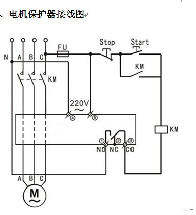 QBP潜水泵保护器接线图图片