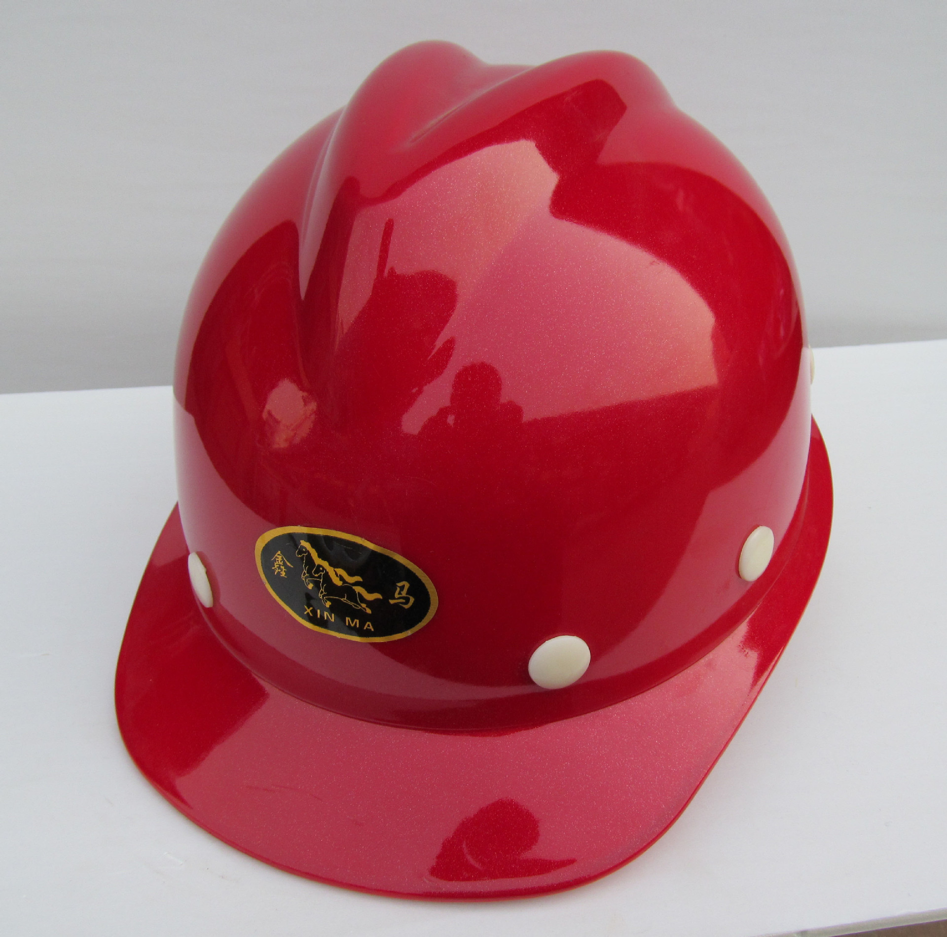 现货出售 鑫马牌 v型烤漆安全帽(加泡沫垫)