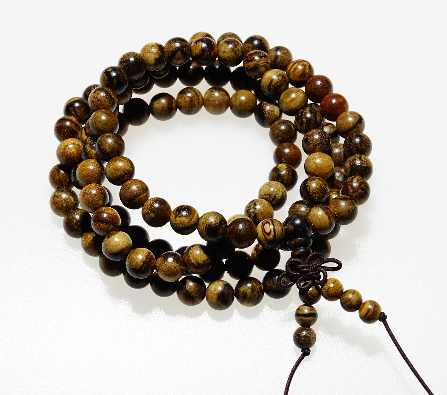 佛珠厂家直销正宗花奇楠手链108颗天然檀香木佛珠男女手串批发