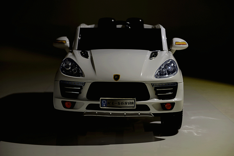 快乐达新款保时捷卡宴双驱四轮宝宝电瓶车可坐儿童电动车遥控童车