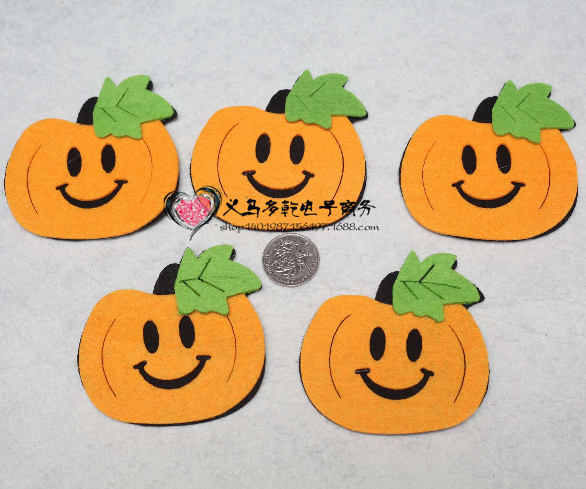 无纺布毛毡布卡通工艺品儿童房墙贴墙纸幼儿园装饰幼教小南瓜