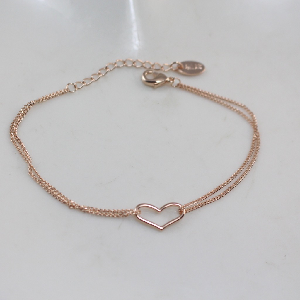 批发饰品欧比雅比 正品镀18k金韩版 爱心 手链瑞丽 简约 女款