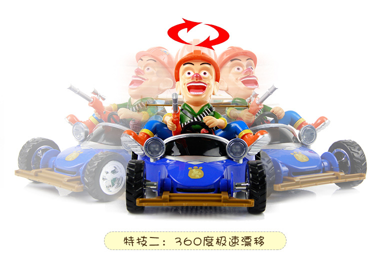 升级版光头强熊出没儿童遥控翻斗玩具车 特技翻转翻滚玩具车批发