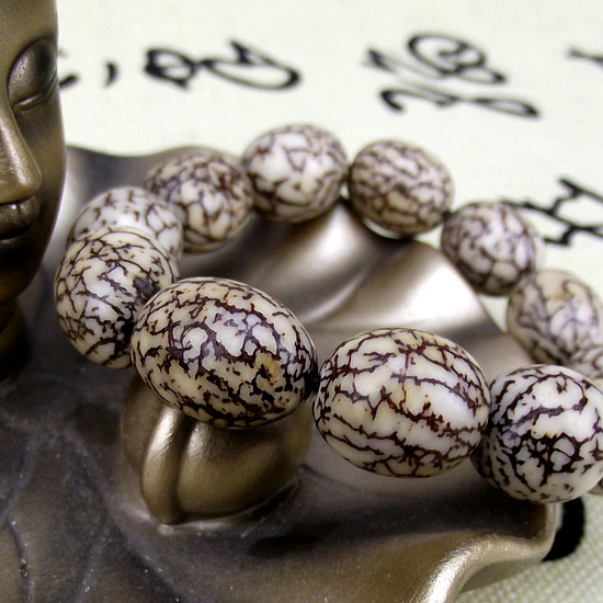 天然打磨哈密瓜菩提子佛珠手链饰品批发 正宗蜜瓜菩提子念珠手串