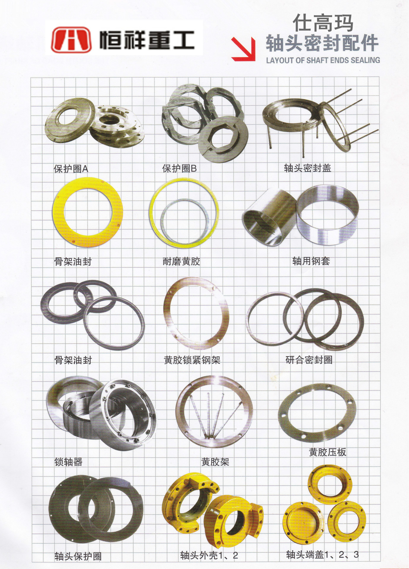 厂家直销 仕高玛搅拌主机轴头密封件 优质工程机械配件批发