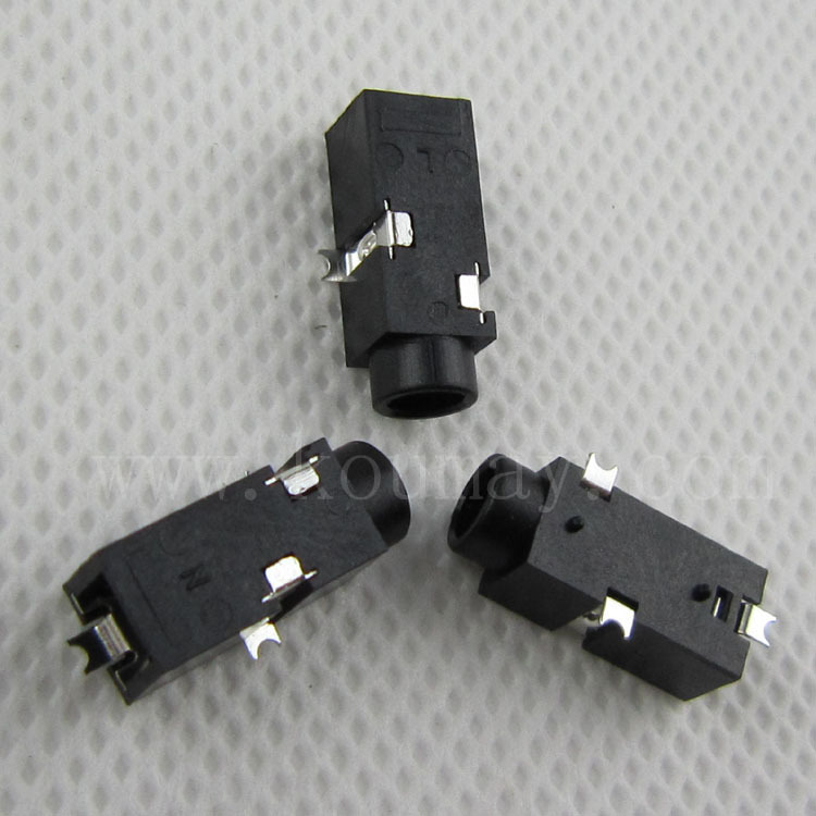 3pin贴片音频视频耳机塑胶母座pj-326a自产自销