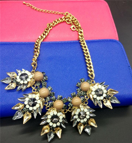 欧美大牌饰品时尚复古夸张短款宴会装饰项链女锁骨链 项饰批发