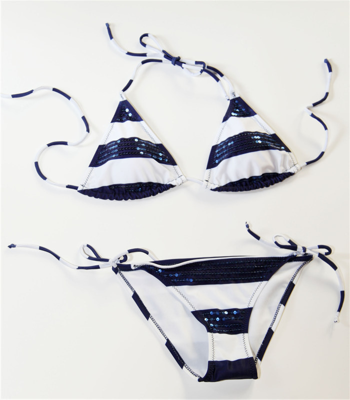 维多利亚的秘密外贸泳衣批发 性感比基尼 软包三点式女士泳装