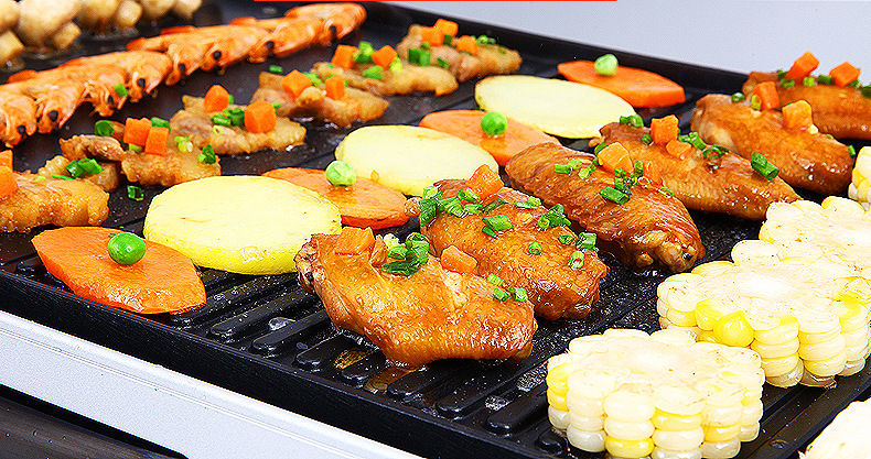 舒氏方烤盘电器烤肉机烧烤机烧烤盘韩式多功能电烤盘电烤盘韩式