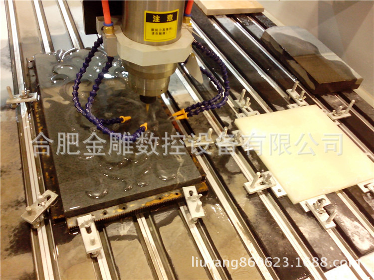 直销数控石碑雕刻机 双头不锈钢伺服电机石材雕刻机