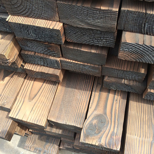 [上海利雅木业] 热门推出炭化木 表面炭化木 炭化刻纹木定制 批发