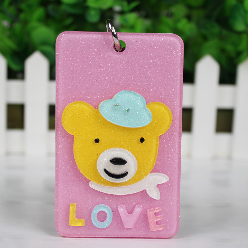 厂家批发 卡通立体感应磁卡卡套 公交卡套亚克力卡套