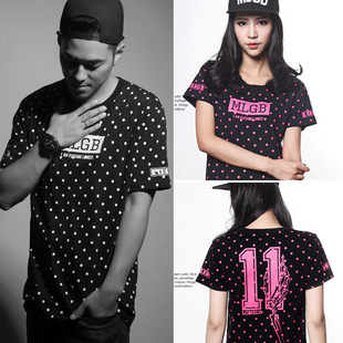 mlgb 李晨潮牌nic波点 光棍节双11限定款 短袖t恤 情侣纯棉t恤 潮