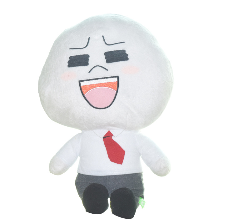line连我小镇appl馒头人表情帝毛绒玩具公仔 现货图片_53