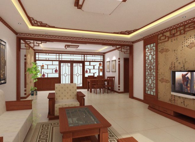 实木花格 装饰木格 中式木格效果图 定制木格