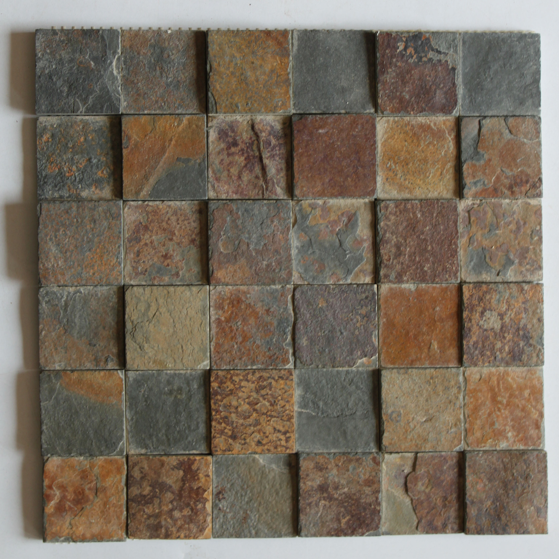 天然板岩河北锈规则马赛克文化石墙壁建材装潢材料sms002
