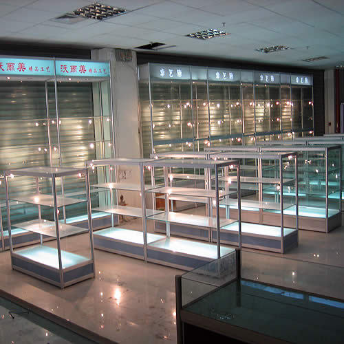 钛合金铝合金展柜台 4s店专用展示柜台 精品店专用展示柜