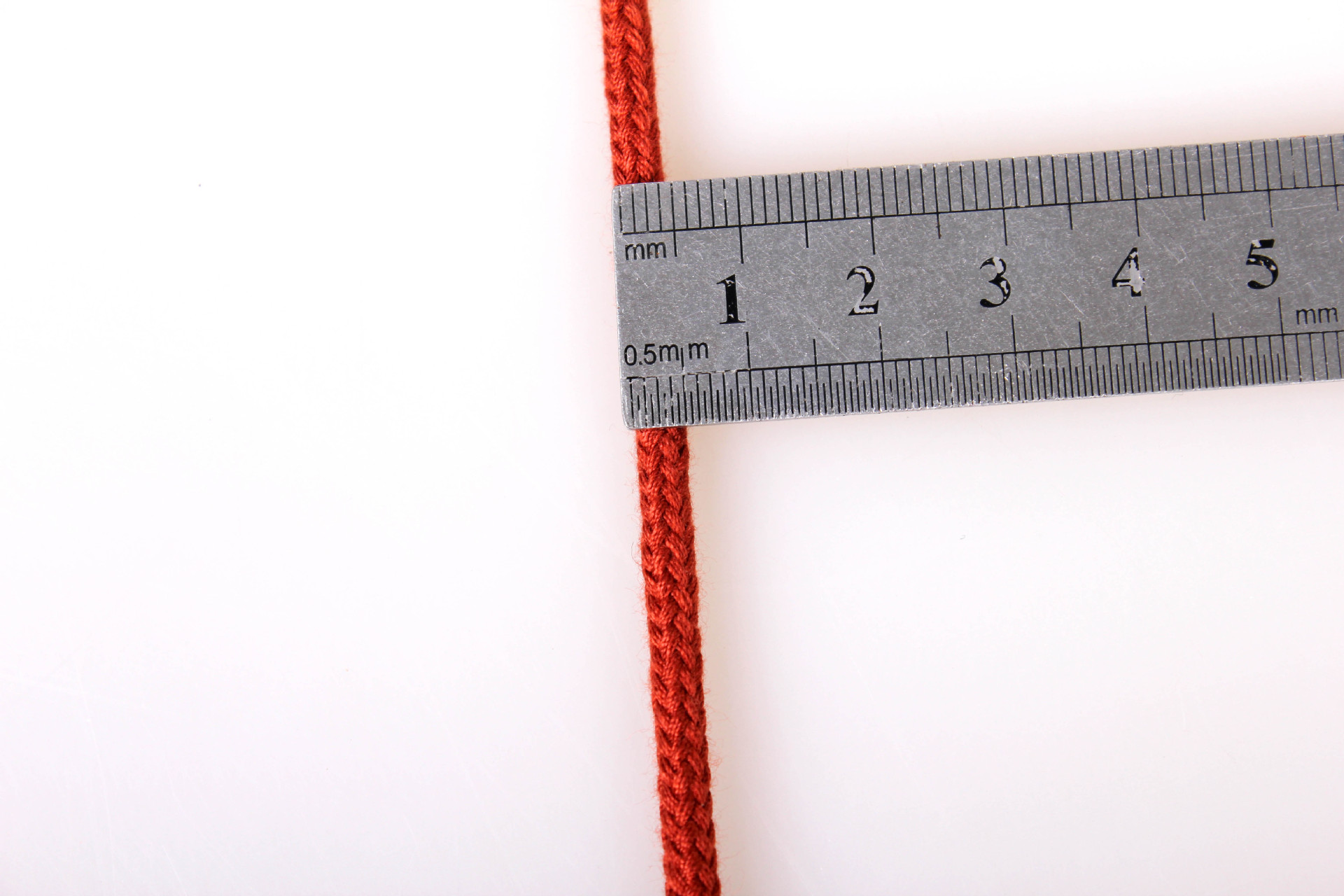 qs 0.5cm 桔红色涤纶圆绳 鞋带 帽带 裤带 全顺织带厂家批发