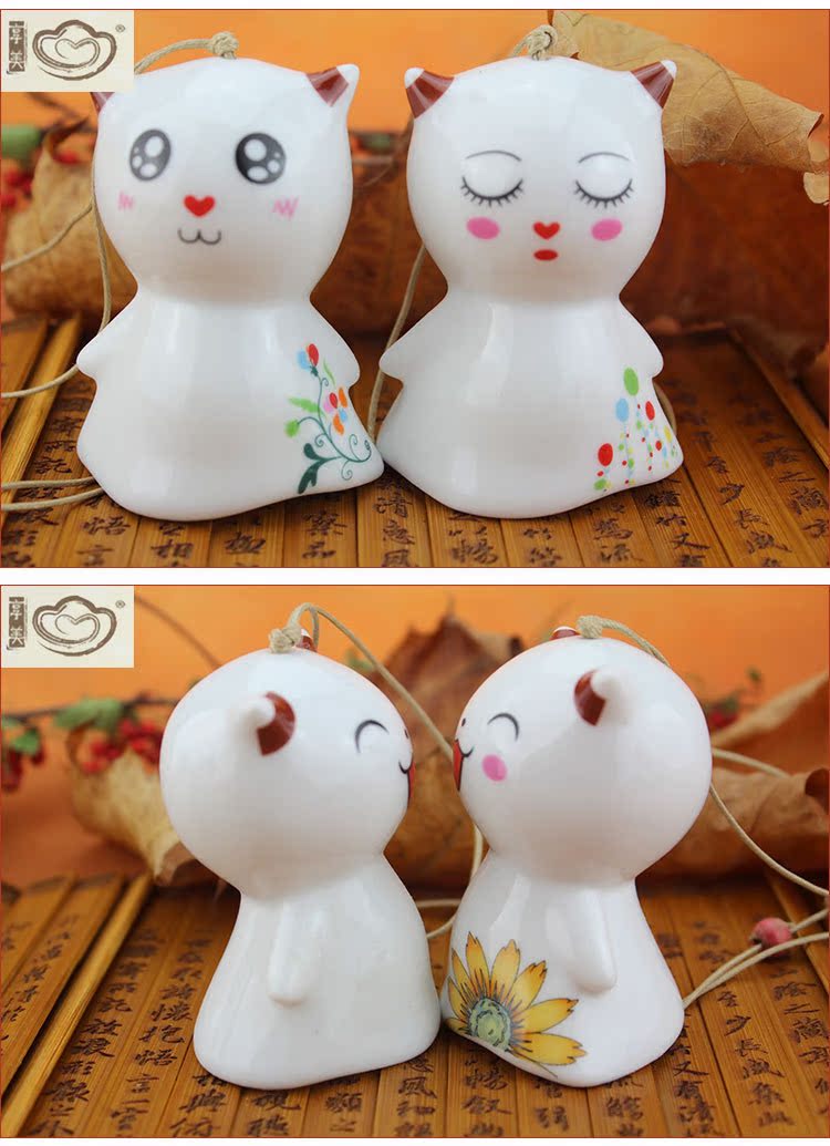 陶瓷饰品/首饰/风铃 厂家批发 中号阴天娃娃风铃 地摊热卖