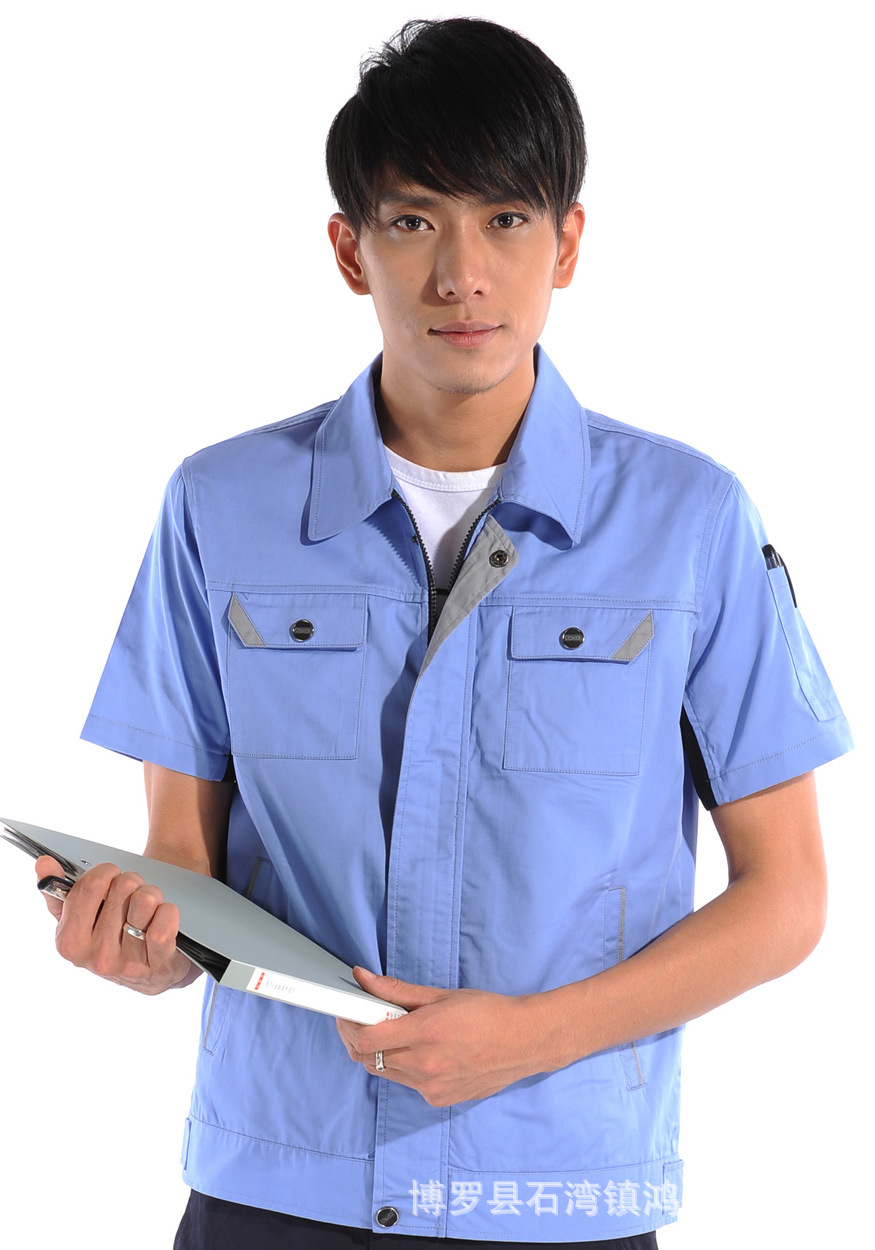 吉冠品牌质量工作服加油站品牌程服套装耐穿耐磨厂家时尚立体