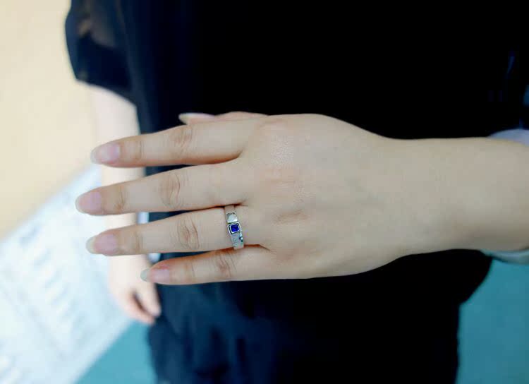 925纯银戒指 女士饰品 放羊的星星 明星同款 可转动戒指 单身戒