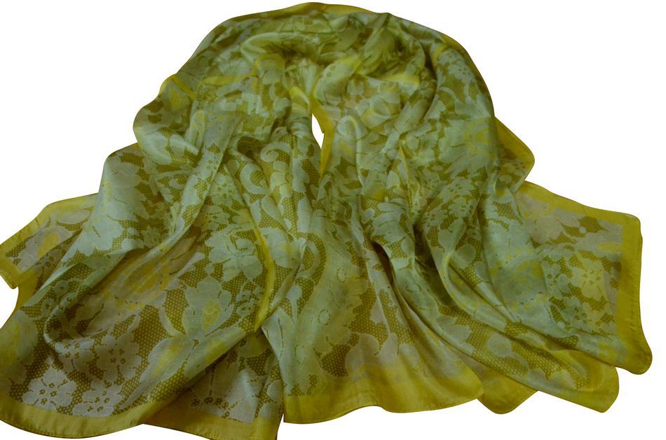 进口商场 2014年新款真丝加大洋纺 太阳花 多色