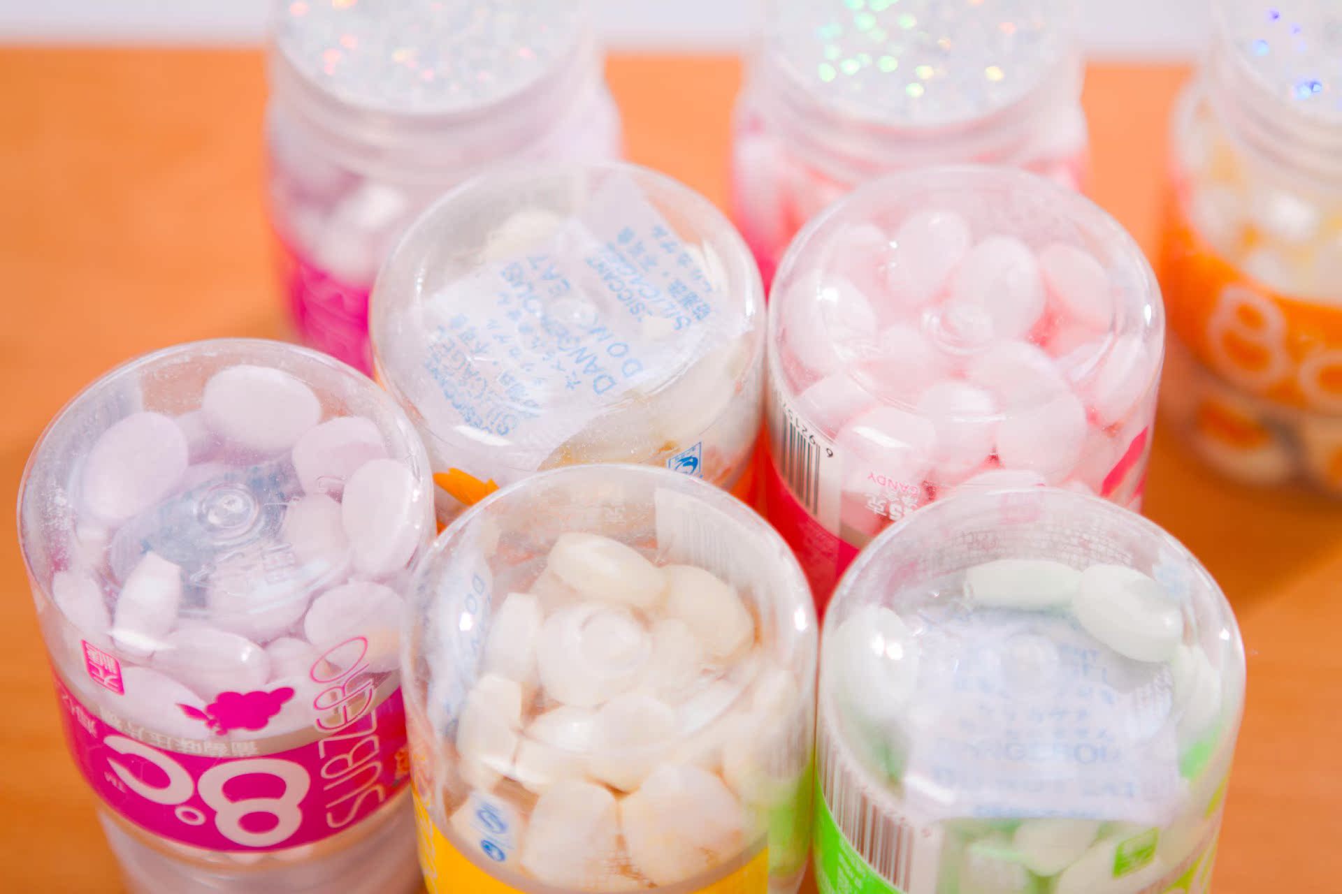 海亿 零下八度 水果无糖压片薄荷糖 办公休闲 8c清凉糖 瓶装45g