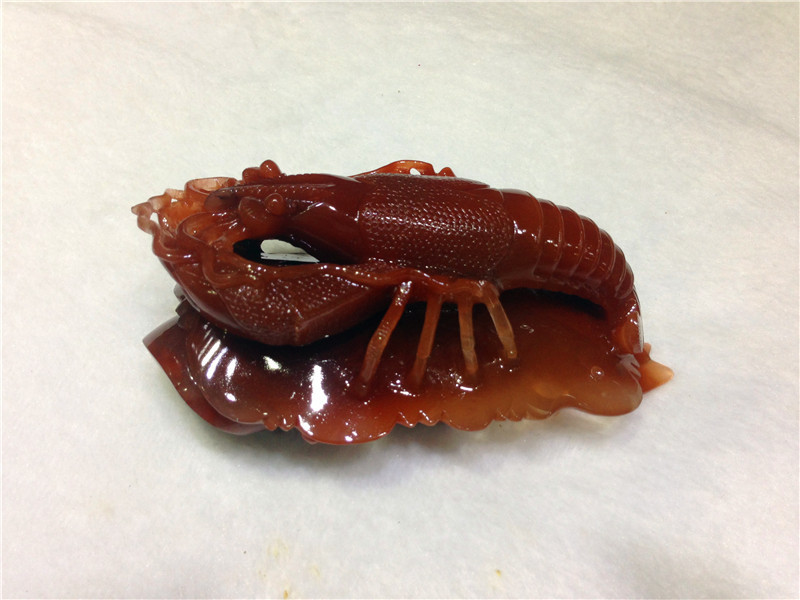 红水晶龙虾摆件 家居客厅办公室饰品 事业有成,财运增加