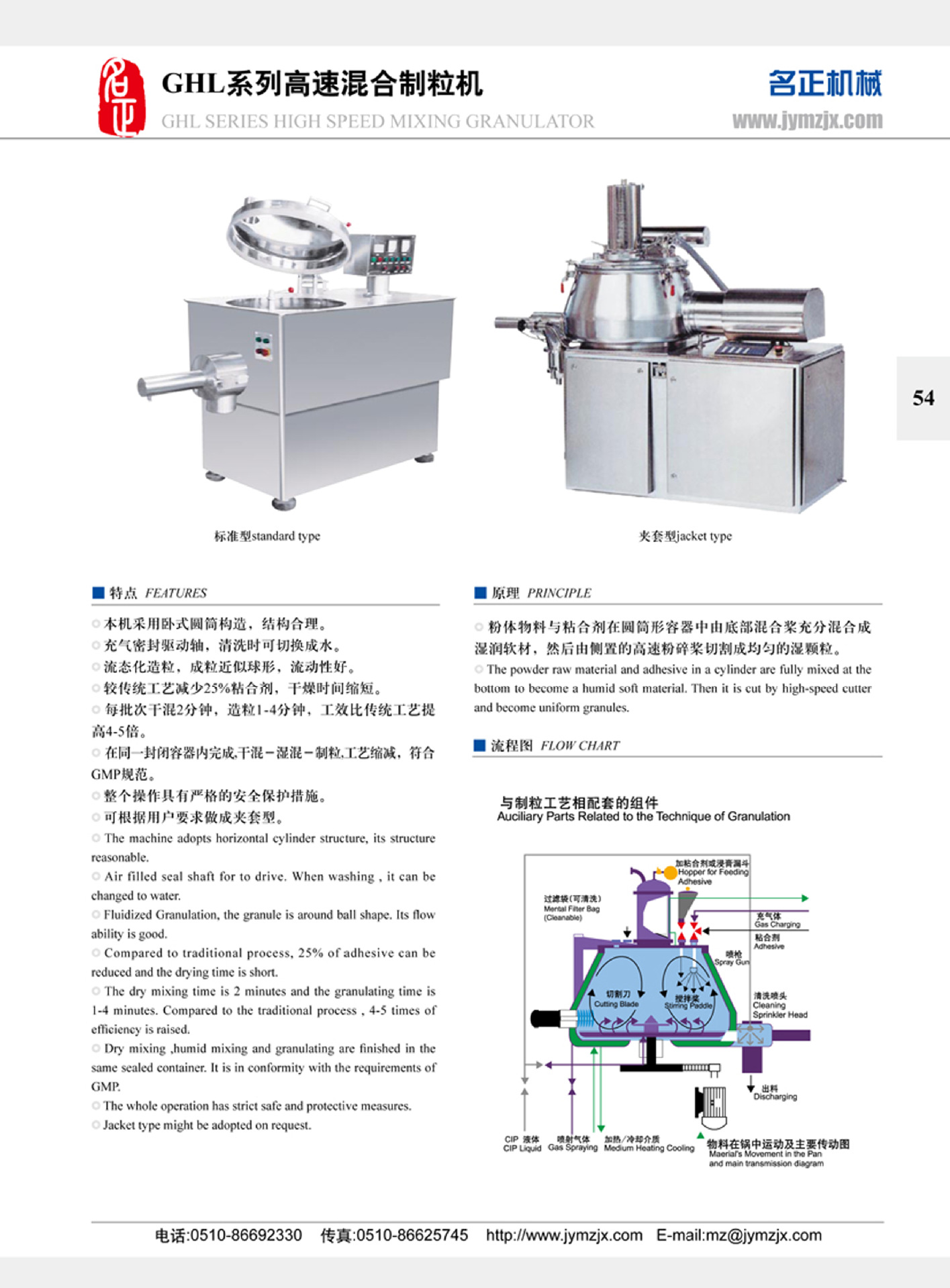 ghl系列高速混合制粒机
