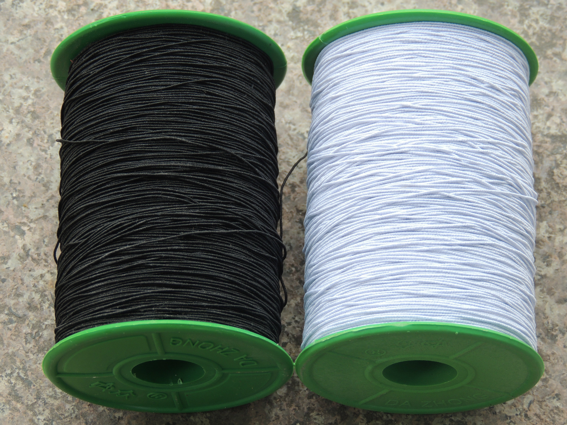 弹力线橡筋线 0.5mm松紧线 高弹力底线 黑白橡筋绳 服装辅料