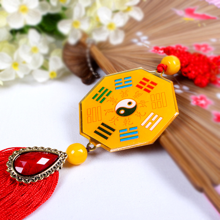 宗教礼品批发 精品护身符 中国平安结八卦汽车挂件挂饰 f2117