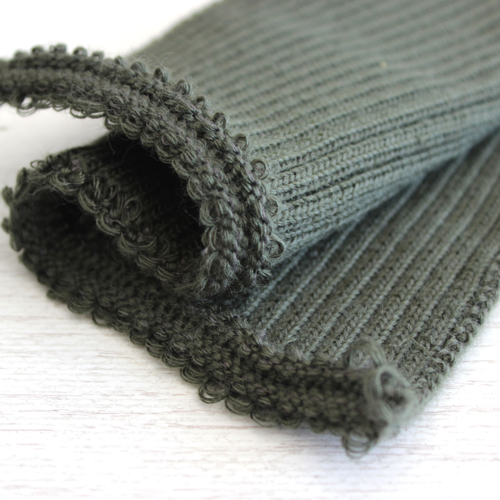 厂家直销盛杰罗毛线针织罗纹面料 螺纹布 2x2罗纹