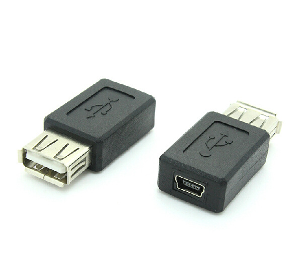 usb母转迷你usb母转接头 a母转mini usb母转换头 usb转换头