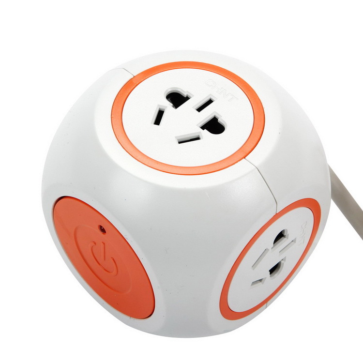 【包邮】正泰接线板创意插排球形电插板 移动电源插座拖线1.8米