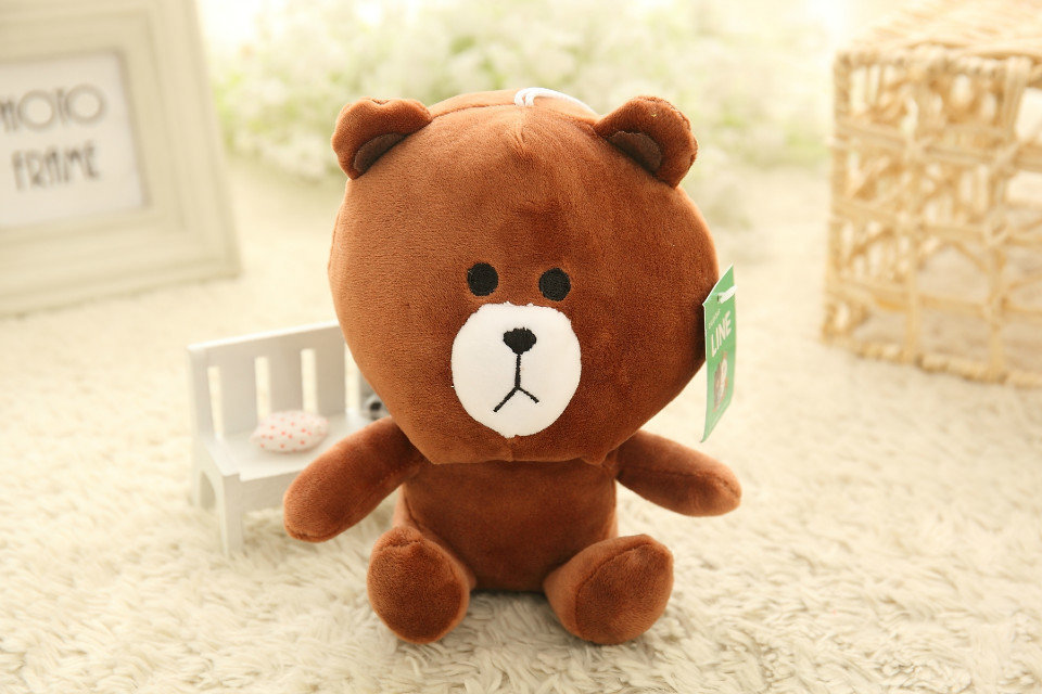 厂家直销 line熊 小号公仔 布娃娃玩偶 创意礼物 一件代发 招代理