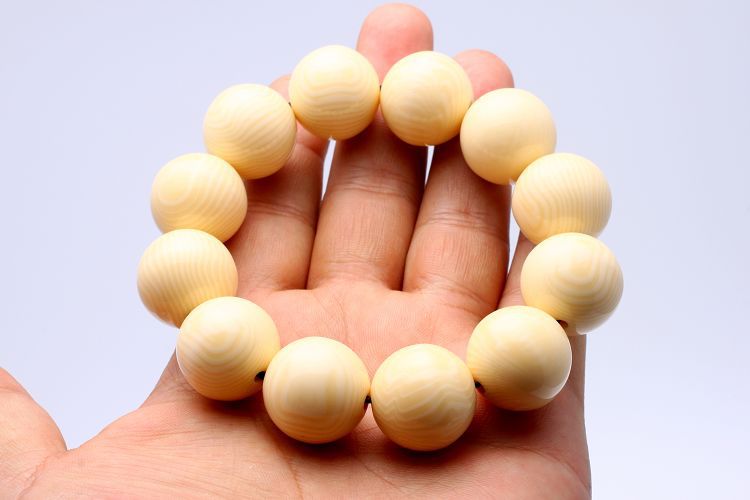 厂家直销 河马牙鱼牙佛珠手串 密度高于象牙佛珠 20mm特价促销