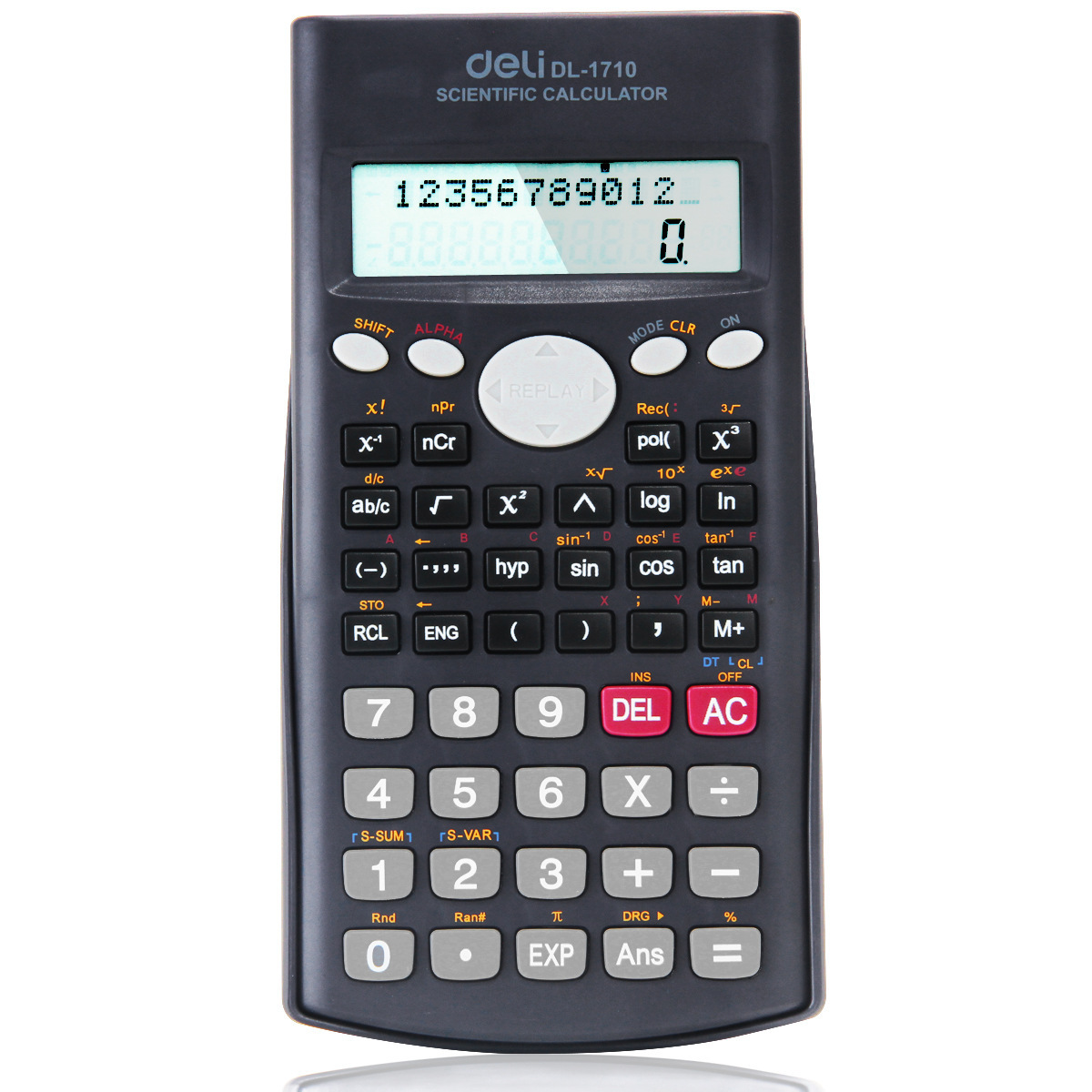 【商城正品 得力1710科学计算器 学生科学函数计算器 考试必备