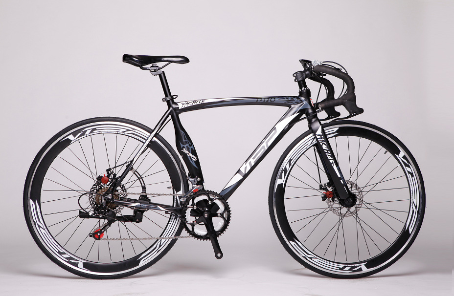 visp 公路车 弯刀公路自行车700c公路赛 双碟刹变速山地公路赛车