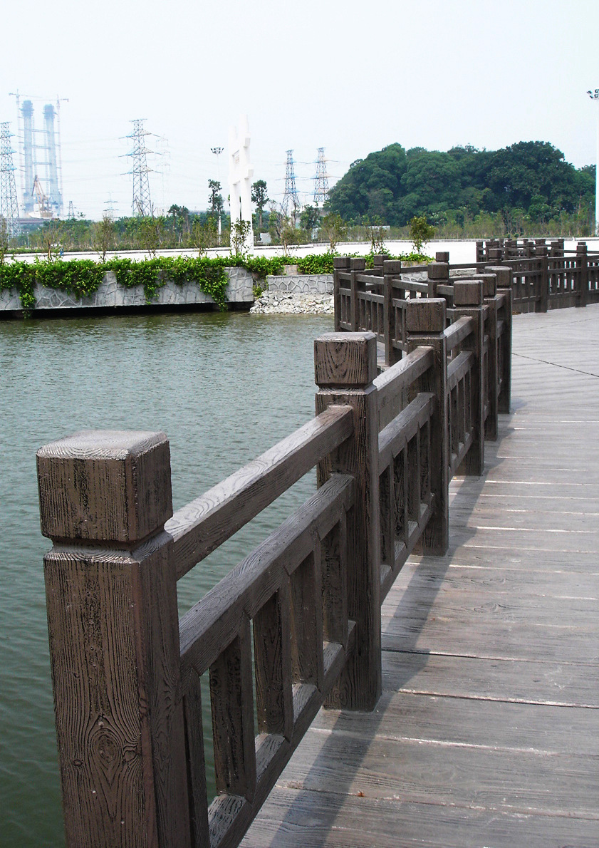 厂家直销grc仿木围栏