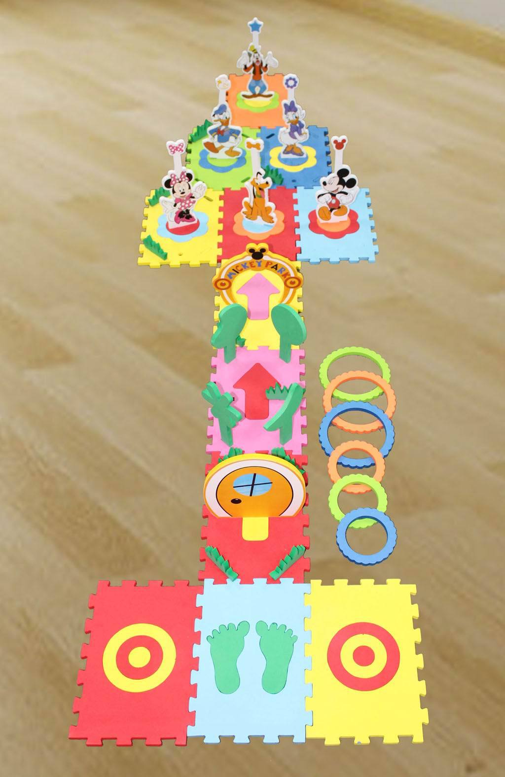 disney迪士尼儿童diy拼装玩具米奇形象幸运套圈jhjs008-2