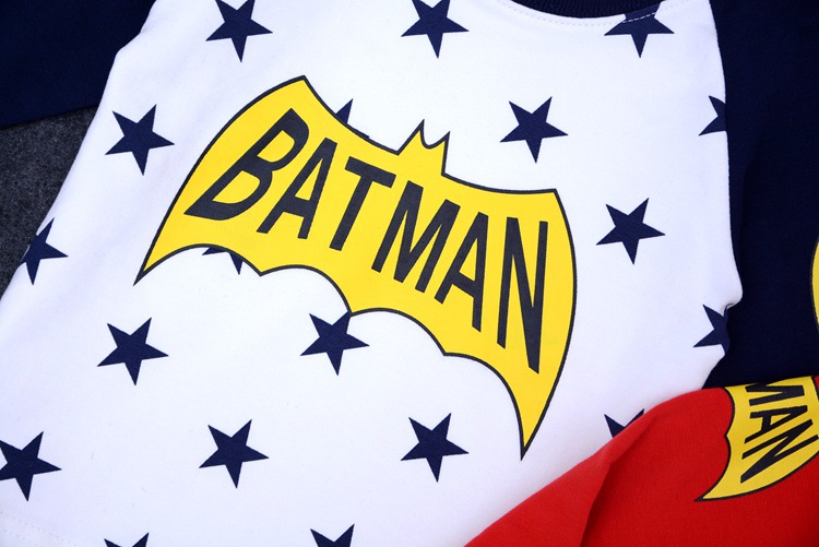 2014秋冬新款潮牌中小童装 batman五角星撞色袖纯棉长袖男童卫衣